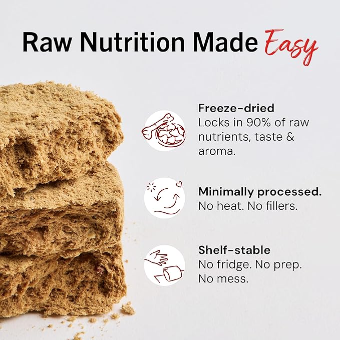 Stella & Chewy's Freeze-Dried Raw Dinner Patties - Dandy Lamb Recipe - High Protein Grain-Free Puppy & Dog Food - Perfect For Picky Eaters - 5.5 oz