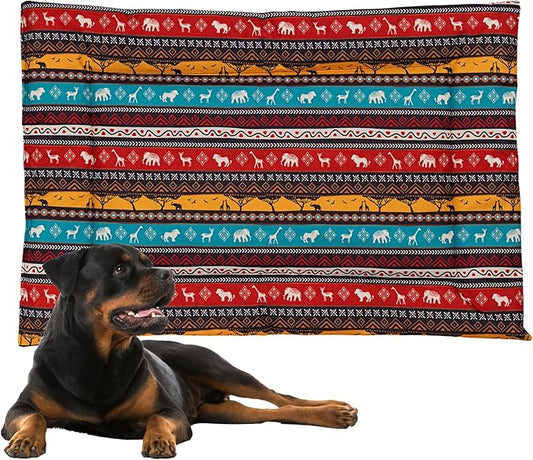 Downtown Pet Supply Dog Crate Pad, 35" x 22" - Waterproof, Ripstop Nylon Dog Crate Mat Chew Proof and Machine Washable - Kalahari - L