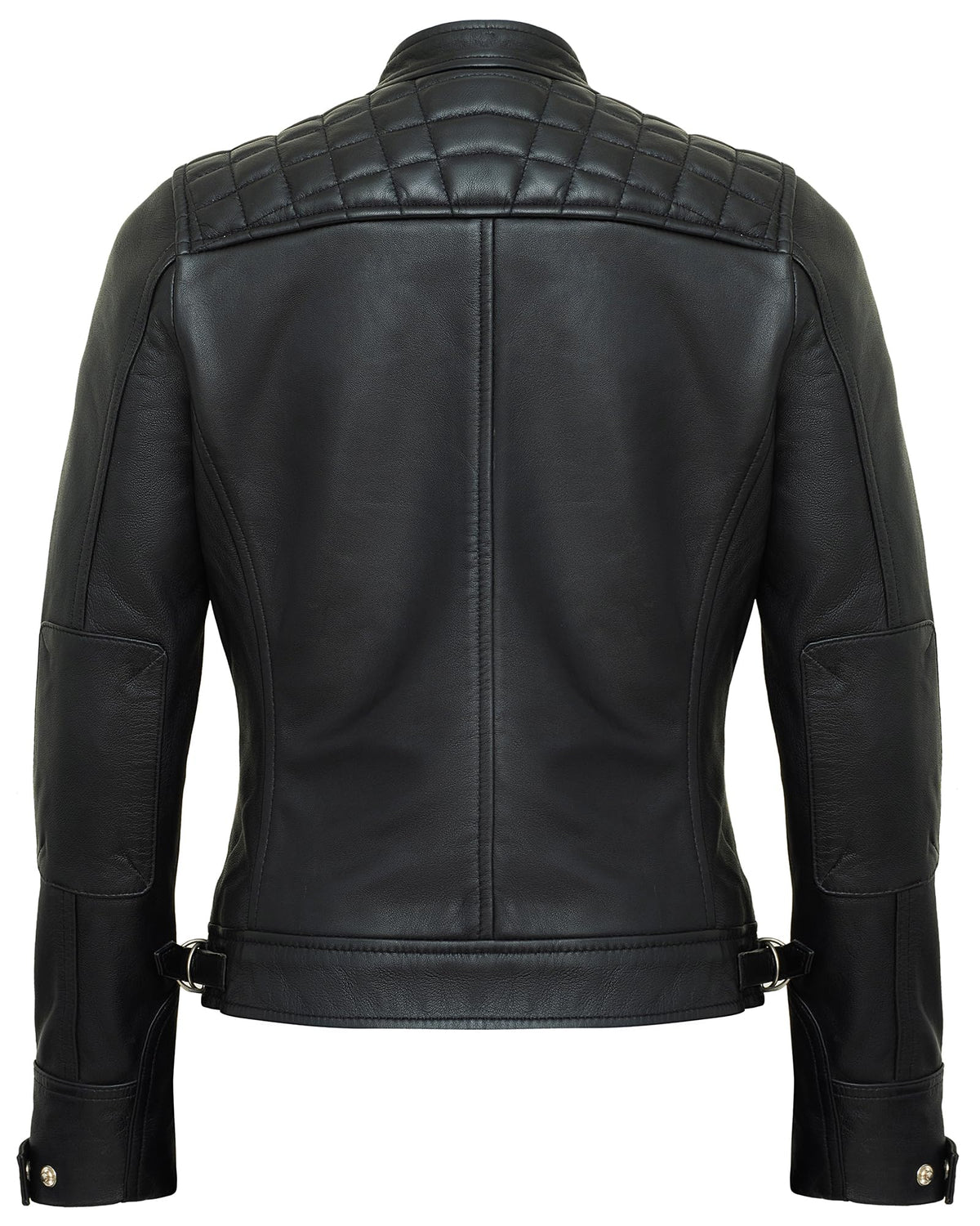 UrbanFocal Black Leather Jacket For Women | [101002706] D1 Black, 2XL