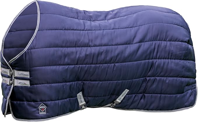 LeMieux Arika Stable-Tek 100g Blanket - Diamond Ripstop Outer - Breathable and Stain Repellent - Navy - 72"