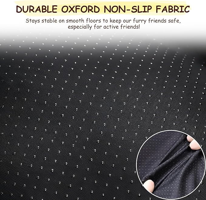 Washable Dog Bed for Small to Large Dogs, Calming Anti Anxiety Medium Dog Bed, Deluxe Plush Faux Fur Crate Beds, Comfy Fluffy Kennel Pad Pet Sleeping Mat with Non-Slip Bottom, 35"x22", Brown