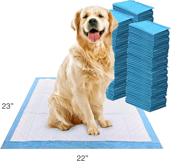 Four Paws Wee-Wee Superior Performance Unscented Pee Pads for Dogs & Puppies, Quilted Leak-Proof Dog Housebreaking Potty Training Floor Protection, 22" x 23", 150 Count