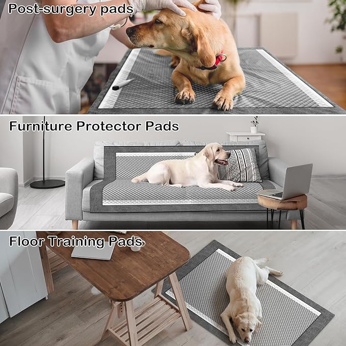 MIZOK Dog Pee Pads 30x36in Extra Large, Dog Pads Charcoal Odor Neutralizing, Pee Pads for Dogs Super Absorbent & Leak-Proof with Pheromone Attractant for Puppies, Disposable (35 Counts)