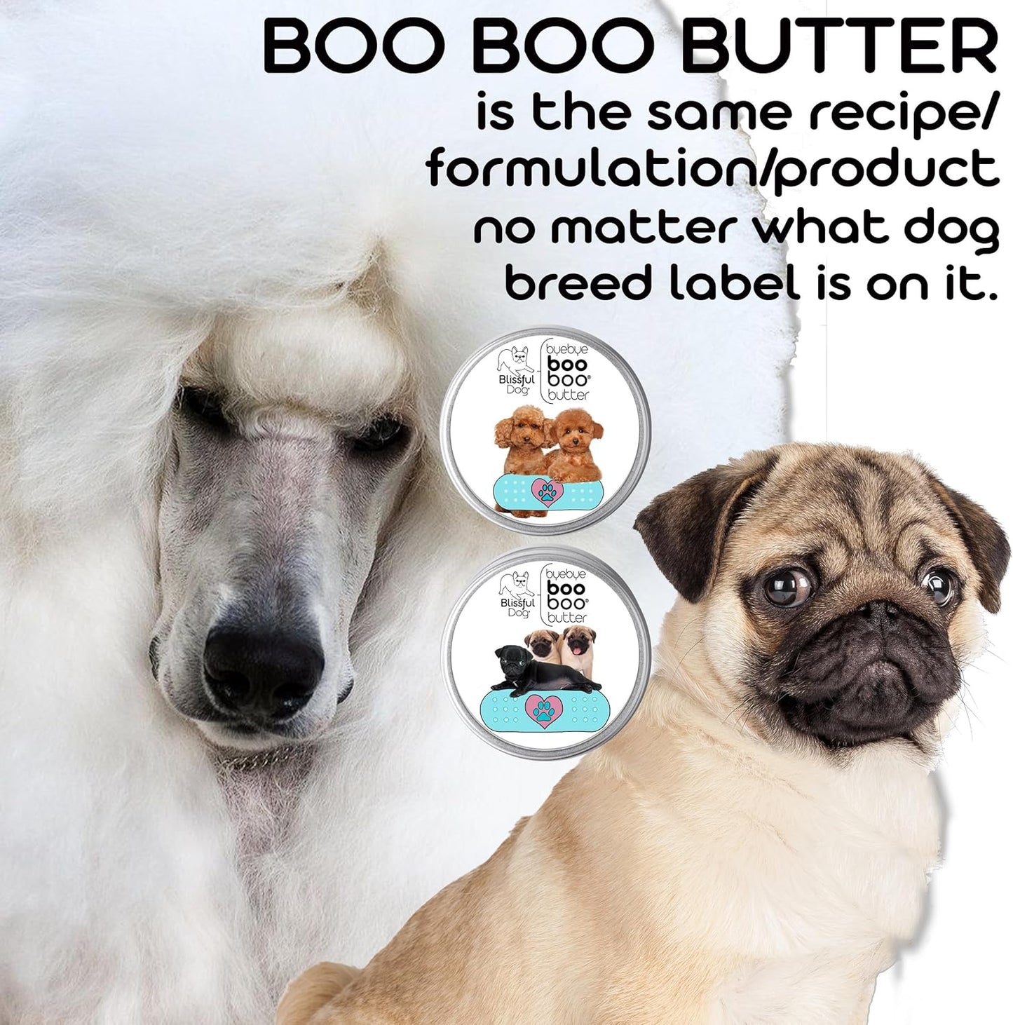 The Blissful Dog 4 oz Tin French Bulldog Booboo Butter