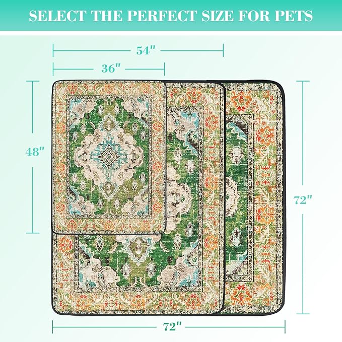 Thicken Washable Pee Pads for Dogs, 2 Pack Waterproof Reusable Pee Pads for Dogs，36"x48" Super Absorbent Leakproof Dog Pads, Non-Slip Potty Pads for Floor, Crate, Couch, Whelping Pads Pet Supplies