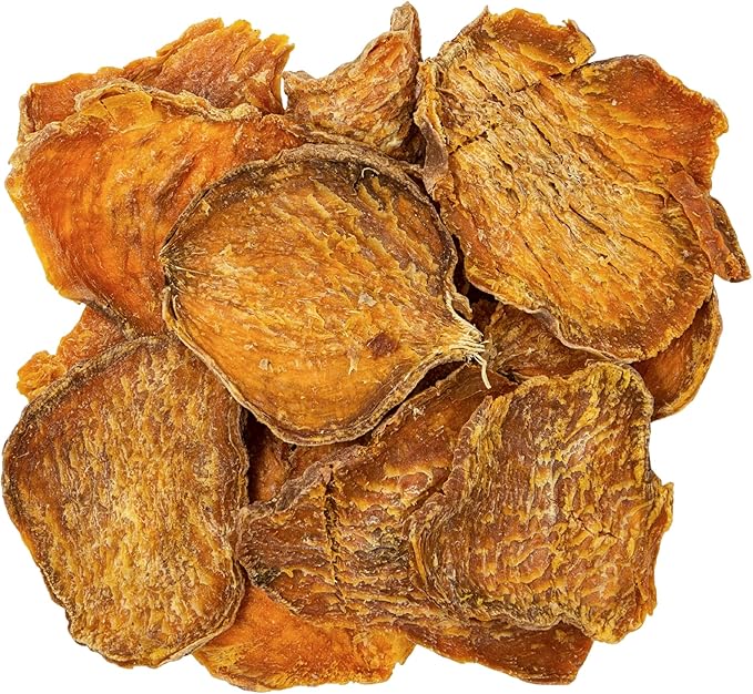 hotspot pets Dehydrated Sweet Potato Dog Treats - 1lb All-Natural, High Protein, Low Fat - Slow Roasted Oven Baked A Healthy Rawhide Alternative Dog Chews - Training & Treats