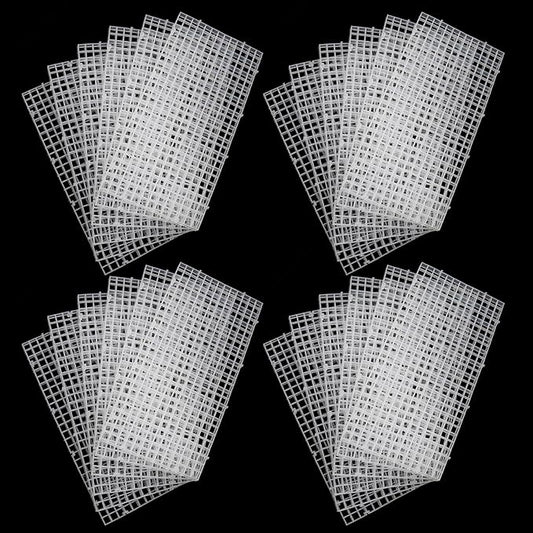 ALEGI 24 Pcs Aquarium Fish Tank Divider Plastic Egg Crate Aquarium Filter Bottom Tray Grid Isolation Board Partition Net Pane Separator (S 24pcs)